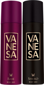 Vanesa Babe and Shero Combo (Pack of 2) Deodorant Spray For