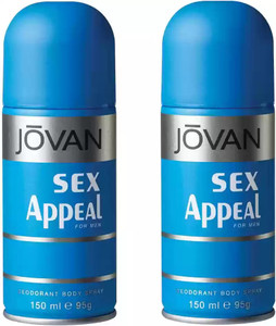 Jovan Sex Appeal Deodorant Spray Pack Of 2 Body Spray - For Men & Women