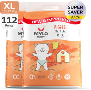 MYLO Baby Diaper Pants|Super Absorbent with Aloe Vera|Leak Proof|Anti