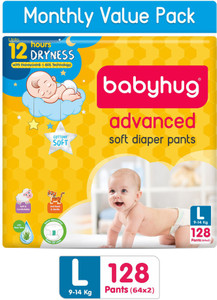 Babyhug Interlock Full Length Diaper Pants Floral & Polka Dots Print Pack of 3 -  Multicolour