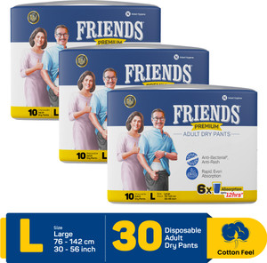 FRIENDS Premium Pull Up Pant Adult Diapers - L - Buy 30 FRIENDS Adult ...