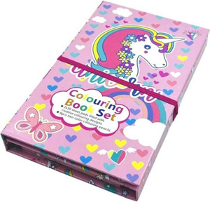 AARNASHOPPE UNICORN COLOURING BOOK SET Regular Gift Set COLOURING SHEET ...