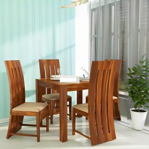 Taskwood Furniture Solid Sheesham Wood Seater Dining Set For Dining Room Restaurant Solid