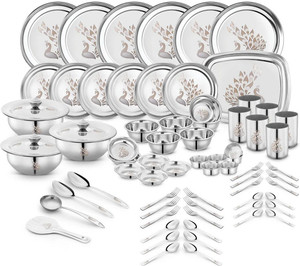 Classic Essentials Pack of 71 Stainless Steel Dinner Set|Serves 6 ...