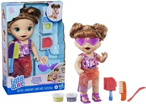 Baby Alive Sunshine Snacks Doll, Eats And "Poops,Waterplay, Ice Pop ...