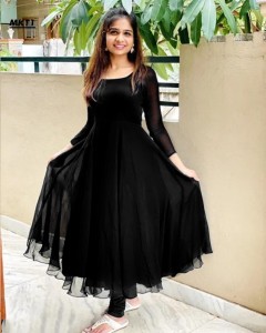 Black shop umbrella frock