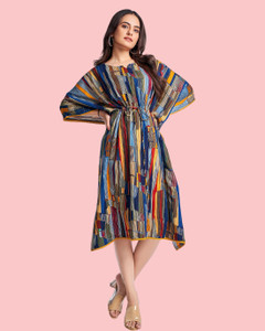 Kotton Maxx Women Kaftan Multicolor Dress - Buy Kotton Maxx Women