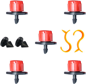 50PCS 360 Degree 8 Holes Irrigation Drippers Adjustable Drip Emitters Sprinkler Irrigation System Watering Kits Flower Beds Vegetable Gardens Herbs - View #3