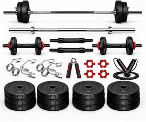ANSH FIT 25 kg PVC Strength Training Weight Set - Image 3