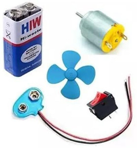 Universal Hub COMBO OF 9V BATTERY: CLIP: 2PIN RED SWITCH: 4CM