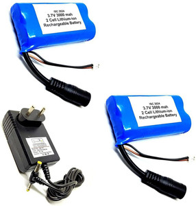Baterías 18650 Recargables KUWUNG - 4 Unidades 3.7V 3000 MAh, Con Cargador USB, Para Juguetes RC Y Linternas