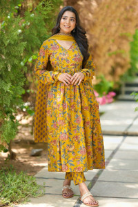 KLOSIA Kurta en broek met borduurwerk voor dames met Dupatta | Kurta KLOSIA Kurta en broek met borduurwerk voor dames met Dupatta | Kurta