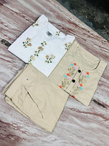 Shopsy R A TEXTILES Women Kurti Pant Set - Image 1