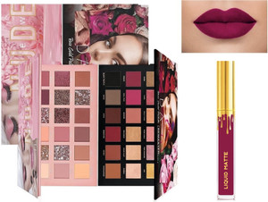 rezmay Beauty Rose Gold and Nude Eyeshadow Palette + HD Liquid Lipstick