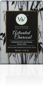 activated charcoal and glutathione WISE & SECRETS Facial Soap Enriched with & Kojic Acid Face Wash Best Places to Pin CAS 89030-95-5 Size:30-Day Supply