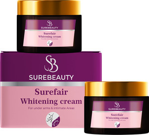 SUREBEAUTY SUREFAIR INTIMATE WHITENING CREAM UNDER ARM BIKINI THIGHS