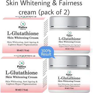 best glutathione for skin whitening in india Pattra L- Glutathione Cream for Skin Whitening, Anti Ageing and Glass Skin, (Pack Of 2) Price in India