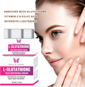 l glutathione to lighten skin Fresh & Young Brightening Reduce Dark Spots Face Cream (Glass Skin) Price in India cjc-1295 ipamorelin weight loss face wash acne prone skin Net Weight:500mcg