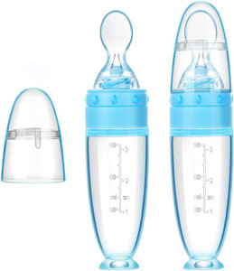 Transparent Feeder For Newborn Baby With Aqua Lid main image 1