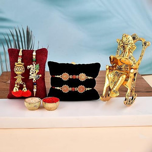 Rakhi Set Für Bruder & Schwägerin | 2er Set Traditionell | Raksha Bandhan Fest