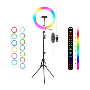 DIGITEK DRL-14C RGB 31cm LED Ring Light with 5 feet Stand for Photo & Video Shoot & More Ring Flash - DIGITEK : Shopsy.in - Image 1