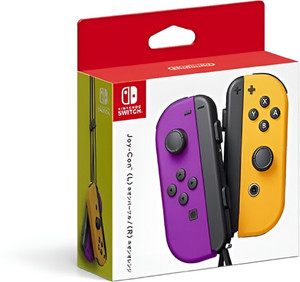 NINTENDO SWITCH Joy-Con (L)/(R) Neon Purple/ Neon Orange Wireless