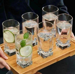 DHANSAL (Pack of 6) 6PC ES5103 Glass Water/Juice Glass Price in India - Buy DHANSAL (Pack of 6) 6PC ES5103 Glass Water/Juice Glass online at Shopsy.in - Image 1