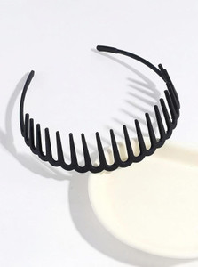 Nav Care Non Slip Resin Hair Hoop Matte Finish Teeth Comb Hairband - Image 4