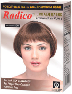 Radico Natural Herbal Permanent Brown Hair Colour - No Ammonia Formula