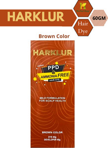 Herbal Hage Harklur PPD Ammonia Free Hair Dye , brown - Price in India