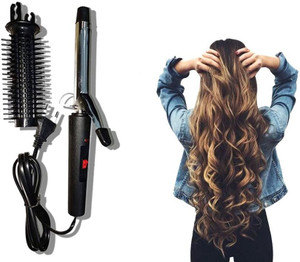 geutejj Hair Curler Iron Rod Brush Styler for Women 46 Hair Curler