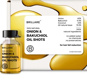 Brillare Onion Shots with Bakuchiol & Coconut, for Hair Fall Control Oil  Hair Oil - Price in India, Buy Brillare Onion Shots with Bakuchiol &  Coconut, for Hair Fall Control Oil Hair