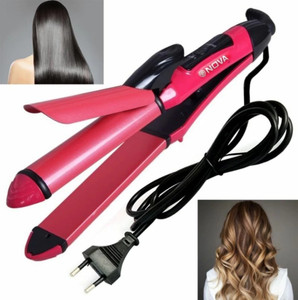 ALJAMMAY 2 in 1 Hair Straightener and Curler 2 in 1 Combo