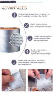 PRATYANG Aluminium Foil Tape for Roof Leak, Surface Crack, Window Sill