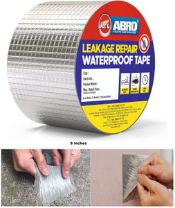 ABRO Waterproof Tape for Pipe & Roof Water Leaks Solution -6 inch*50