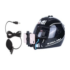 Vinayakam MotoVlogging Full Face with Chin+Mobile Holder+Mic(Combo) Helmet Mount - Image 6