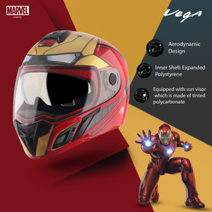helmet iron man motorcycle XSociety Official MK5 - in Built Jarvis AI The Marvel Iron Man Bike Helmet features a molded 3D design to model the movie character realistically and make your child look like a modern day knight in high Marvel Iron Man MK5 Helmet