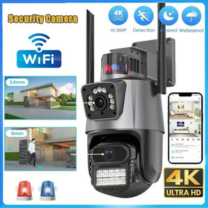 OSQD Smart Dual Lens WiFi CCTV Camera with AI Detection & Night Vision ...