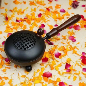 S H COLLECTIONS Dhoop Dani Dhuni Loban Burner, Charcoal Incense - Image 4