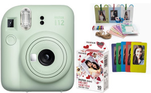 Fujifilm Instax Mini – Lot Film Heart Sketch + Macaron (10+10 Vues) – Cœurs Et Couleurs Pour Vos Instants Fun !