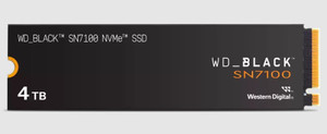 WD Black SN7100 NVMe 4 TB Desktop Black PCIe NVMe Internal Solid