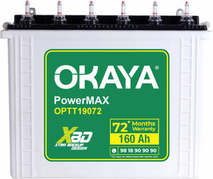 OKAYA 36 Months Warranty Tubular Inverter Battery Price in India Buy