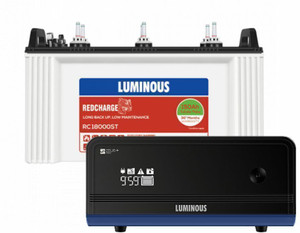 LUMINOUS Zelio 1100 VA Sine Wave with RC18000ST Tubular Inverter ...