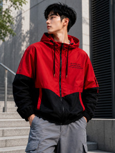 Five Doggies Men Colorblock Jacket - Image 5