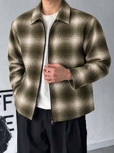Shopsy N AND J Full Sleeve Checkered Men Jacket - Image 1