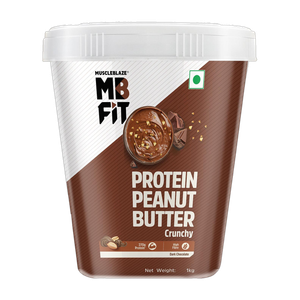 MUSCLEBLAZE High Protein Peanut Butter, Crunchy, Dark Chocolate, 1 kg - Image 6