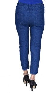 Jogger Fit Girls Blue Jeans Price in India - Buy Jogger Fit Girls Blue Jeans  online at