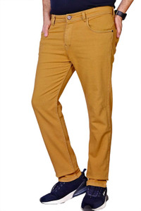 BASE-CROWD Regular Men Yellow Jeans - Buy BASE-CROWD Regular Men Yellow