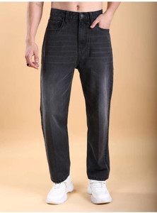 FOXIEFIT Relaxed Fit Men Dark Grey Jeans - Buy FOXIEFIT Relaxed Fit Men Dark Grey Jeans Online at Best Prices in India | Shopsy.in - Image 1