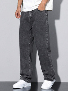 MEIXN Straight Fit Men Grey Jeans - Image 6